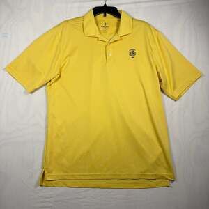Bobby Jones Performance Philmont 1906 Yellow Golf Polo Shirt Men's Size L